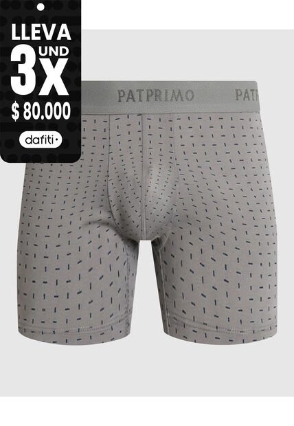 Bóxer Para Hombre Con Elástico Superior X1 Para Hombre Gris Patprimo