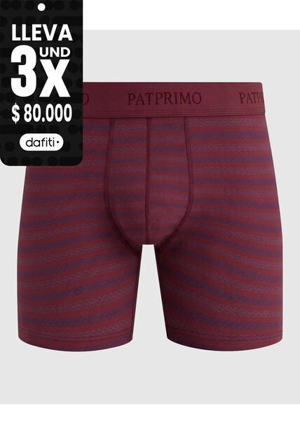 Bóxer Para Hombre Con Elástico Superior X1 Para Hombre Vino Patprimo