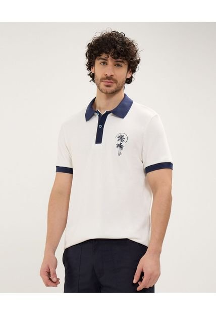 Polo Para Hombre Cuello Tejido Sin Bolsillo Color Blanco Marca Patprimo #44112705