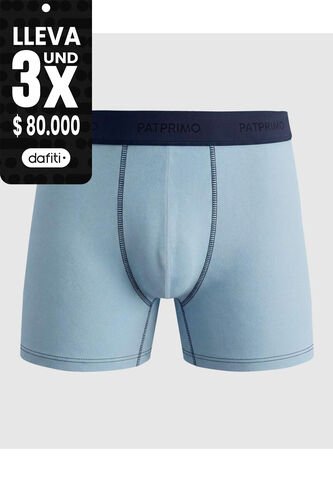 Bóxer Ajustado Con Banda Elástica Para Hombre X1 Para Hombre Azul Patprimo Patprimo