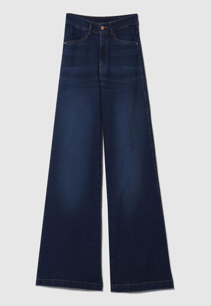 Jean Para Mujer Wide-Leg Color Azul  Marca Patprimo #30160357