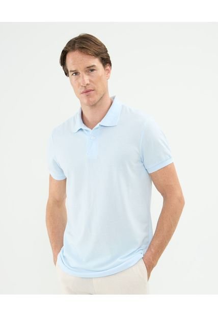 Polo Para Hombre Cuello Tejido Sin Bolsillo Color Azul Marca Patprimo #44112696