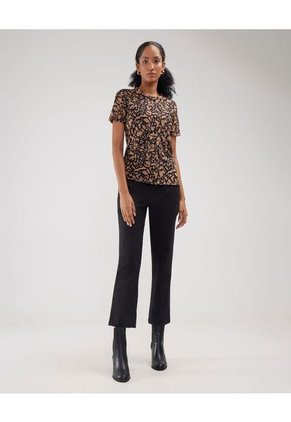 Camiseta Para Mujer M/C Patprimo En Color Café #30093537