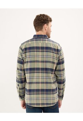 Camisa Para Hombre Manga Larga Con Bolsillo Color Verde  Marca Patprimo #44013054