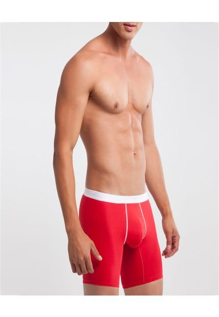 Pantaloncillo Para Hombre Boxer Fleat Seamer Medio Color Rojo Marca Patprimo #44000090