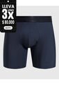 Bóxer Medio Con Micropuntos  X1 Para Hombre Azul Patprimo de Patprimo