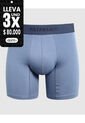 Bóxer Medio En Tono Sólido  X1 Para Hombre Azul Patprimo de Patprimo