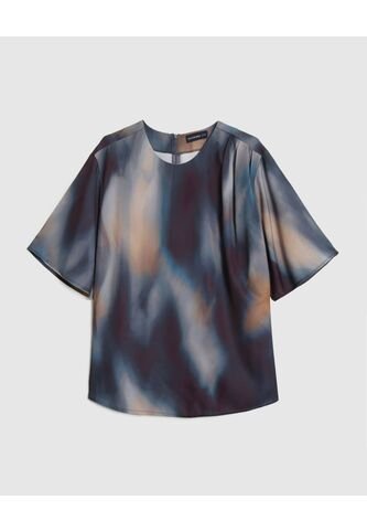 Blusa Para Mujer Manga 3/4 Color Azul Marca Patprimo #14121398 Patprimo