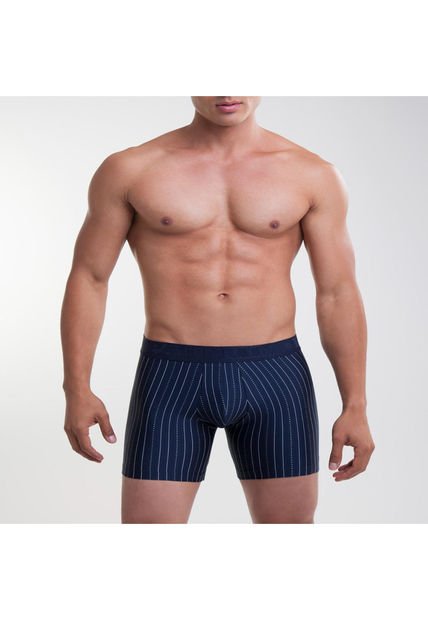 Boxer Para Hombre Filete Medio Color Azul Oscuro Marca Patprimo #44000219