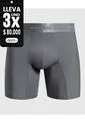 Bóxer Medio Con Micropuntos  X1 Para Hombre Gris Patprimo de Patprimo