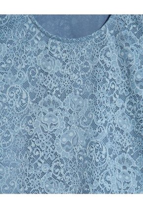 Camiseta Para Mujer Manga Corta Cuello Redondo Color Azul Claro Marca Patprimo #30093677