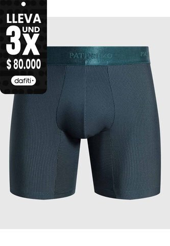 Bóxer Medio Con Micropuntos  X1 Para Hombre Verde Patprimo Patprimo