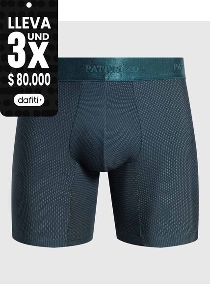 Bóxer Medio Con Micropuntos  X1 Para Hombre Verde Patprimo