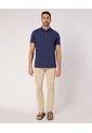 Polo Unicolor Cuello Mao   Para Hombre Azul Patprimo de Patprimo