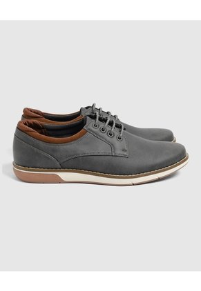 Zapatos Oxford Casuales Hombre Para Hombre Gris Patprimo
