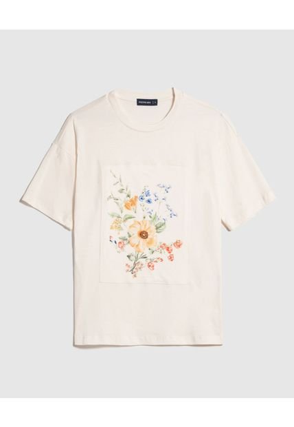 Camiseta Para Mujer Manga Corta Color Crema Marca Patprimo #30093586