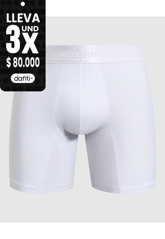 Bóxer Medio Con Micropuntos  X1 Para Hombre Blanco Patprimo Patprimo