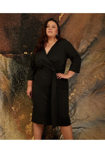 Vestido Para Mujer Manga 3/4 Color Negro Marca Patprimo #14170092