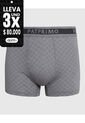 Bóxer Trunk Con Elástico Contramarcado X1 Para Hombre Gris Patprimo de Patprimo