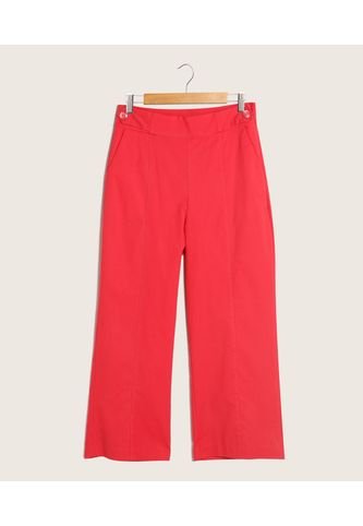 Patprimo - Pantalon Mujer Patprimo Moda Rojo Algodón