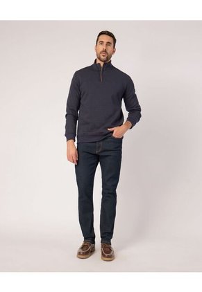 Buzo  Para Hombre Cuello Alto O Cuello Tortuga Color Azul Marca Patprimo #44060324