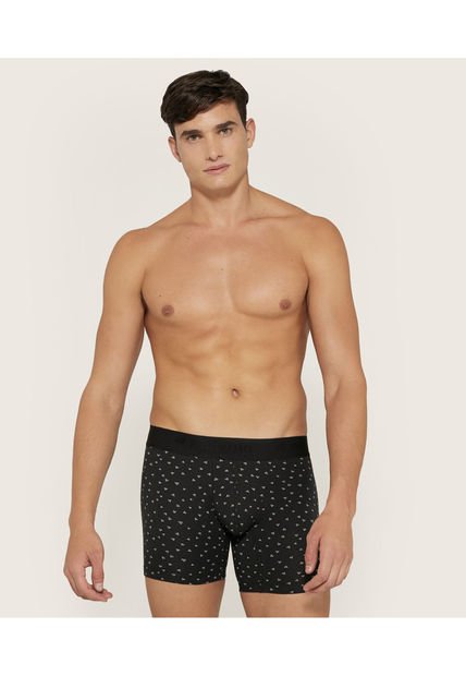 Boxer Para Hombre Filete Medio Color Negro Marca Patprimo #44000323