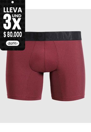 Boxer De Microfibra Estampados X1 Para Hombre Vino Patprimo