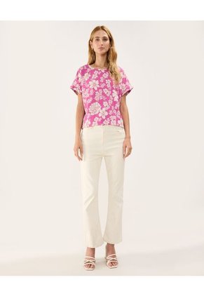 Blusa Para Mujer Manga Corta Color Rosa Marca Patprimo #30123395