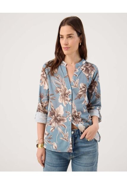 Blusa Para Mujer Manga Larga Color Azul Marca Patprimo #30123577