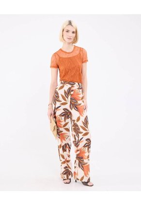 Pantalón Para Mujer Multiusos Plano Color Naranja Marca Patprimo #30071980