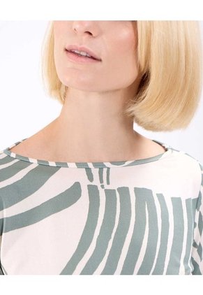 Camiseta Para Mujer Manga 3/4 Cuello Redondo Color Verde Marca Patprimo #30093685