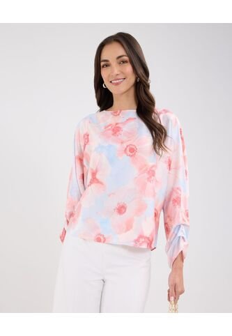 Blusa Para Mujer Manga Larga Color Azul Claro Marca Patprimo #30123366 Patprimo