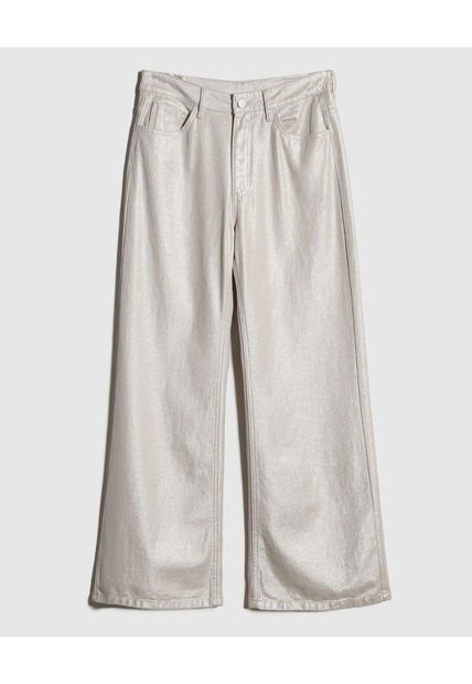 Jean Para Mujer Wide-Leg Color Gris  Marca Patprimo #30160404
