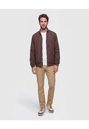 Chaqueta Doble Faz Con Cuello Alto Hombre  Para Hombre Negro Patprimo
