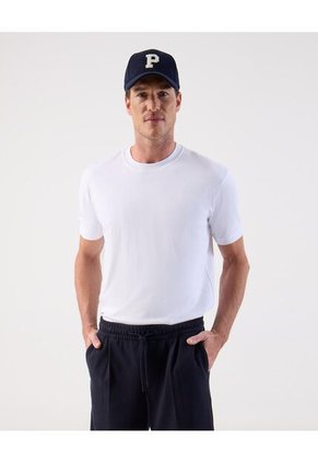 Camiseta  Para Hombre Manga Corta Cuello Redondo Color Blanco Marca Patprimo #44090972