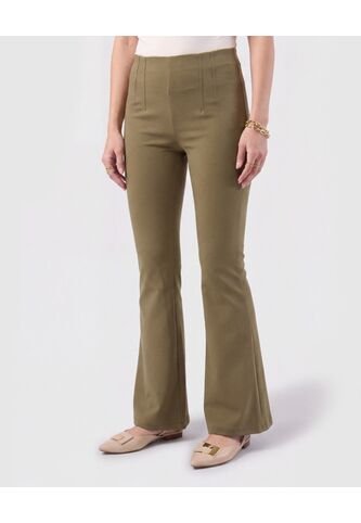 Pantalón Bota Campana Con Pinzas Mujer  Para Mujer Negro Patprimo Patprimo