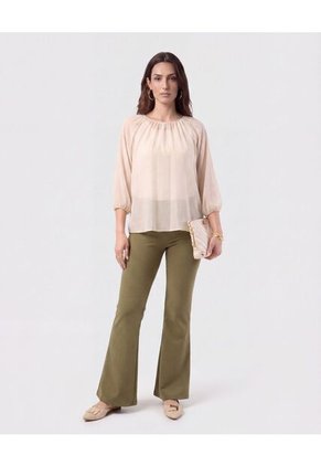 Pantalón Bota Campana Con Pinzas Mujer  Para Mujer Negro Patprimo
