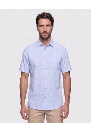 Camisa Manga Corta Texturizada Para Hombre Para Hombre Negro Patprimo