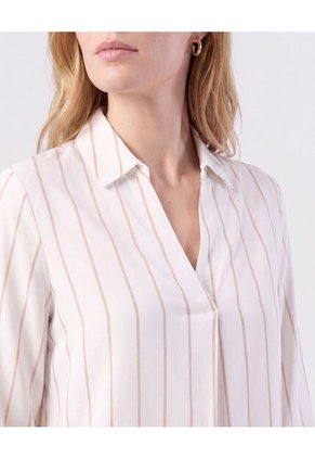 Blusa Mujer Manga Tres Cuartos Pliegue  Para Mujer Negro Patprimo