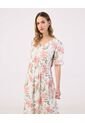 Vestido Midi De Silueta Fluida Y Escote En V  Para Mujer Negro Patprimo de Patprimo