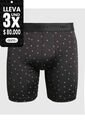Bóxer Medio Estampado X1 Para Hombre Negro Patprimo de Patprimo
