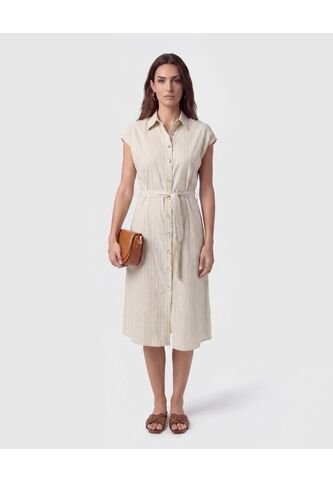 Vestido Midi Camisero Con Lazo Para Mujer  Para Mujer Negro Patprimo Patprimo