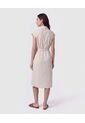 Vestido Midi Camisero Con Lazo Para Mujer  Para Mujer Negro Patprimo de Patprimo
