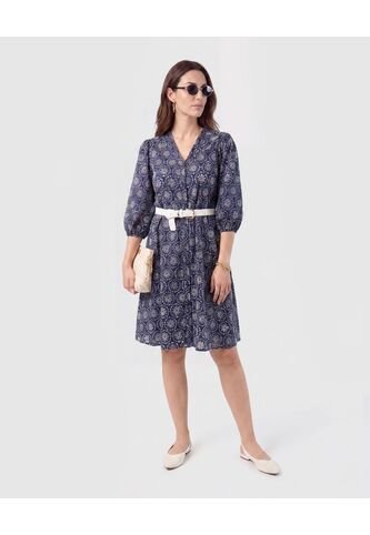 Vestido Corto Bordado Unicolor Para Mujer  Para Mujer Negro Patprimo Patprimo