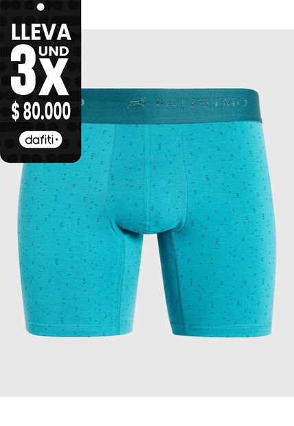 Bóxer Medio Estampado X1 Para Hombre Verde Patprimo