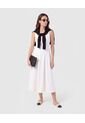 Vestido Midi Tiras Con Tablones Para Mujer  Para Mujer Negro Patprimo de Patprimo