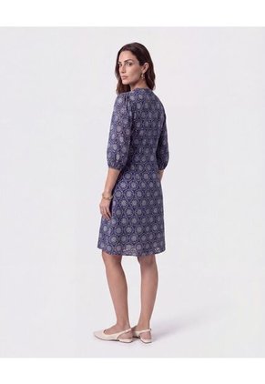 Vestido Corto Bordado Unicolor Para Mujer  Para Mujer Negro Patprimo