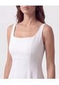 Vestido Midi Tiras Con Tablones Para Mujer  Para Mujer Negro Patprimo de Patprimo