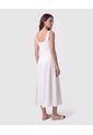 Vestido Midi Tiras Con Tablones Para Mujer  Para Mujer Negro Patprimo de Patprimo
