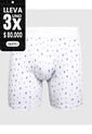 Bóxer Medio Estampado X1 Para Hombre Blanco Patprimo de Patprimo